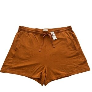NWT LOU & GREY burnt orange lounge shorts, Size XL
